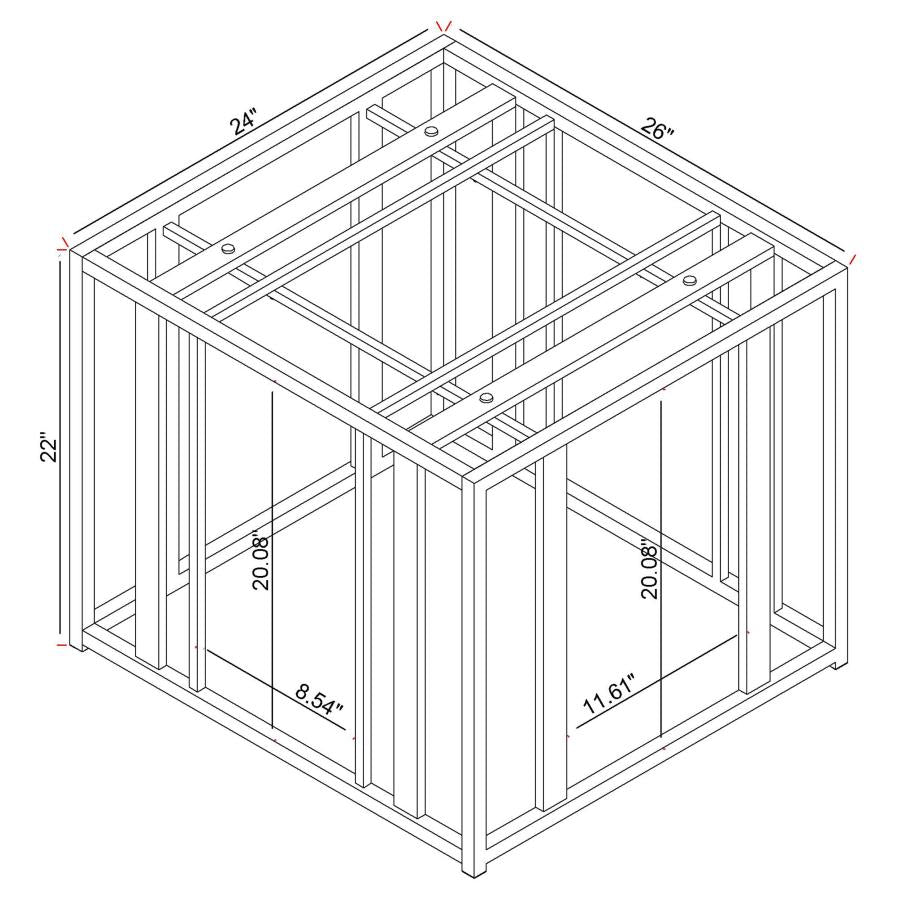 Adri Gold End Table - furniture place usa