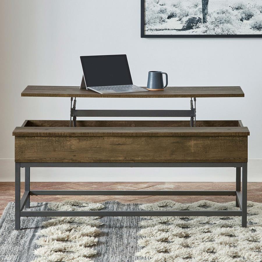 Byers Brown Lift Top Coffee Table - furniture place usa