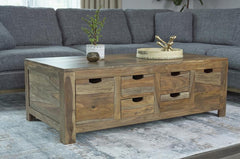 Esther Brown Coffee Table - furniture place usa