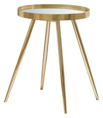 Kaelyn Gold End Table - furniture place usa