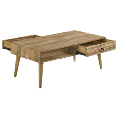 Zabel Brown Coffee Table - furniture place usa