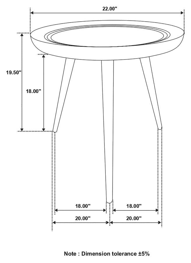 Zoe Brown End Table - furniture place usa