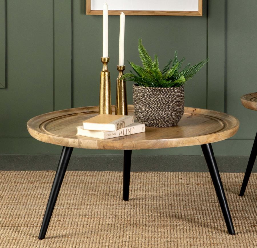 Zoe Brown Coffee Table - furniture place usa