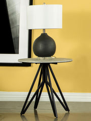 Hadi Grey End Table - furniture place usa