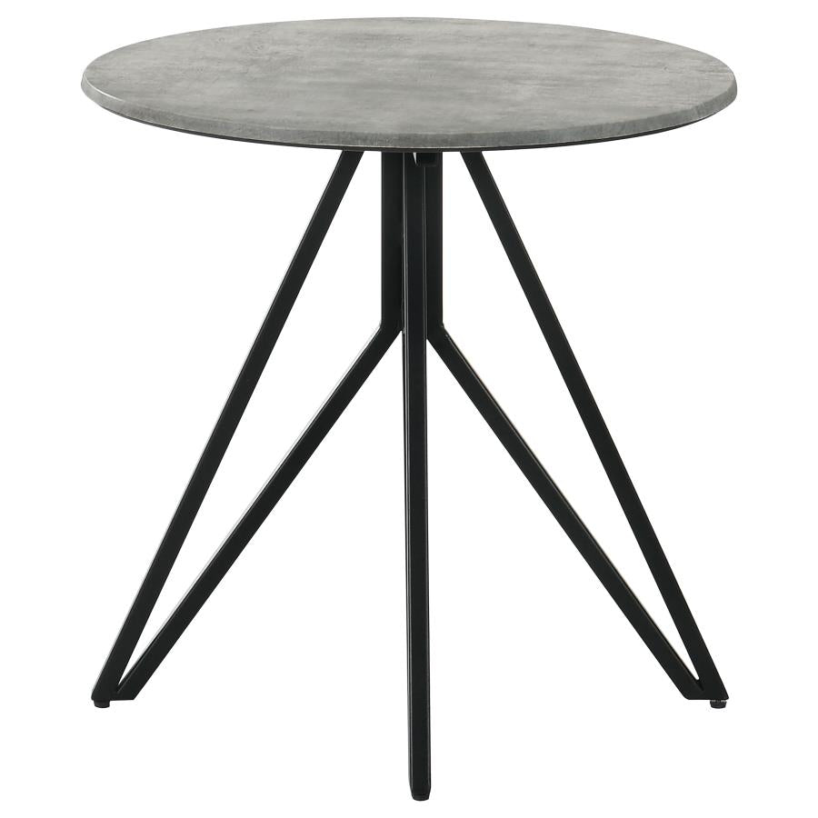 Hadi Grey End Table - furniture place usa