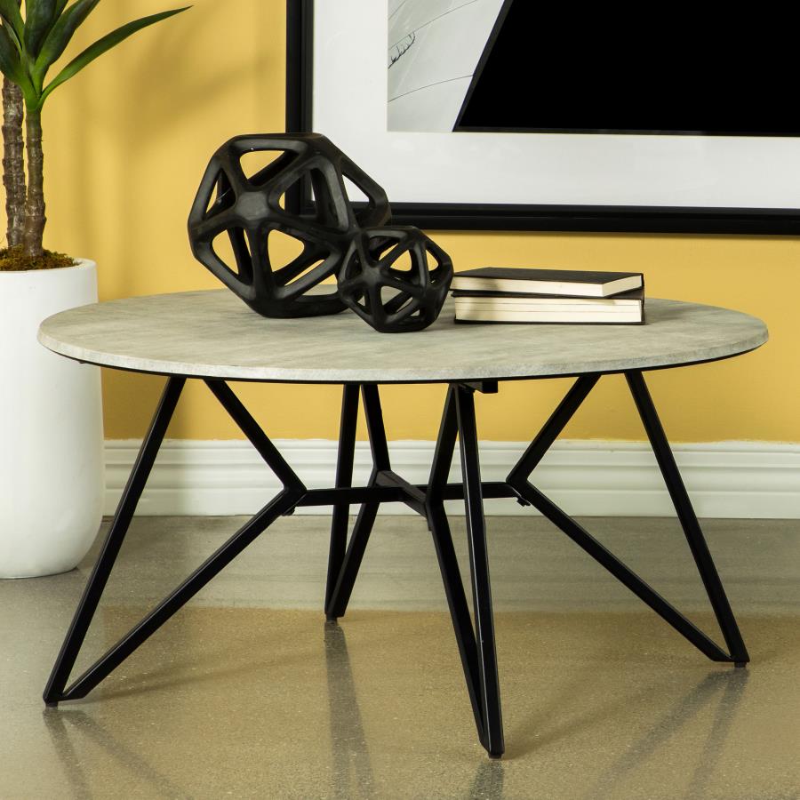 Hadi Grey Coffee Table - furniture place usa