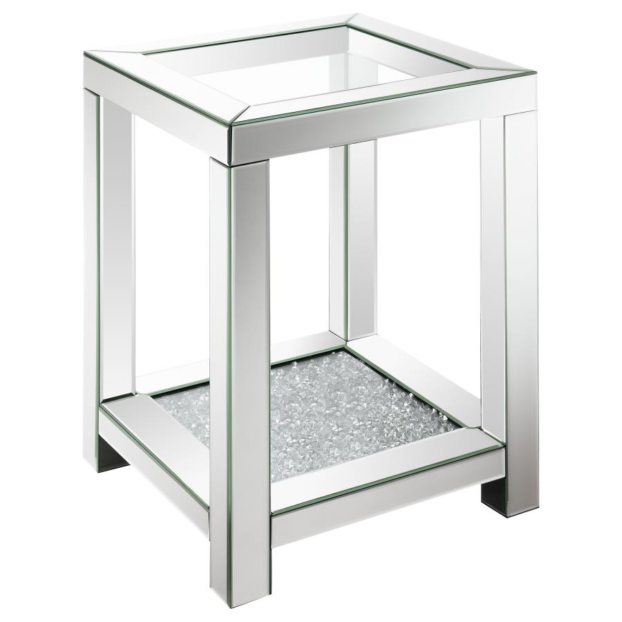 Valentina Silver End Table - furniture place usa