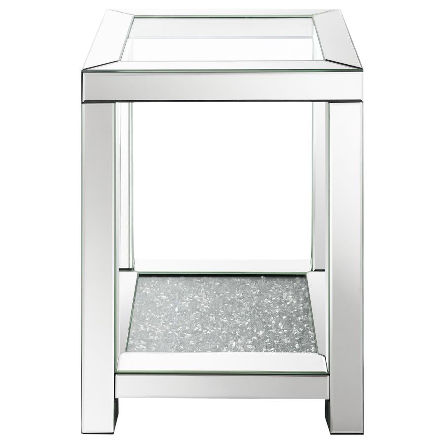 Valentina Silver End Table - furniture place usa