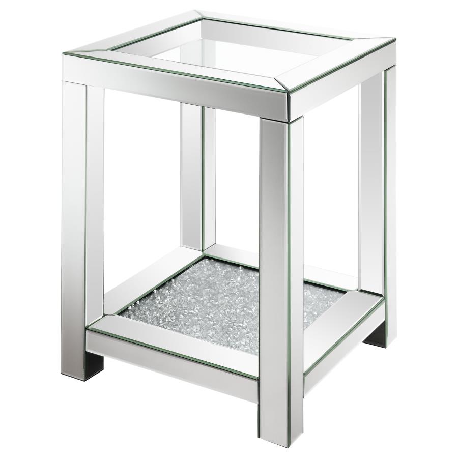 Valentina Silver End Table - furniture place usa