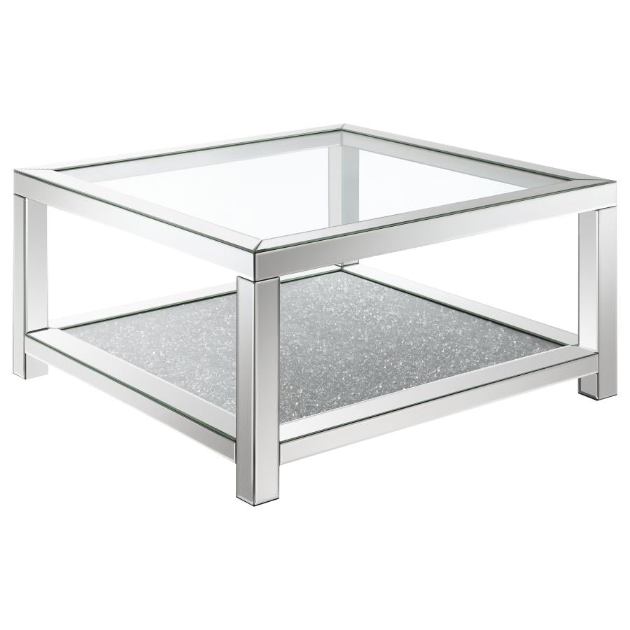 Valentina Silver Coffee Table - furniture place usa