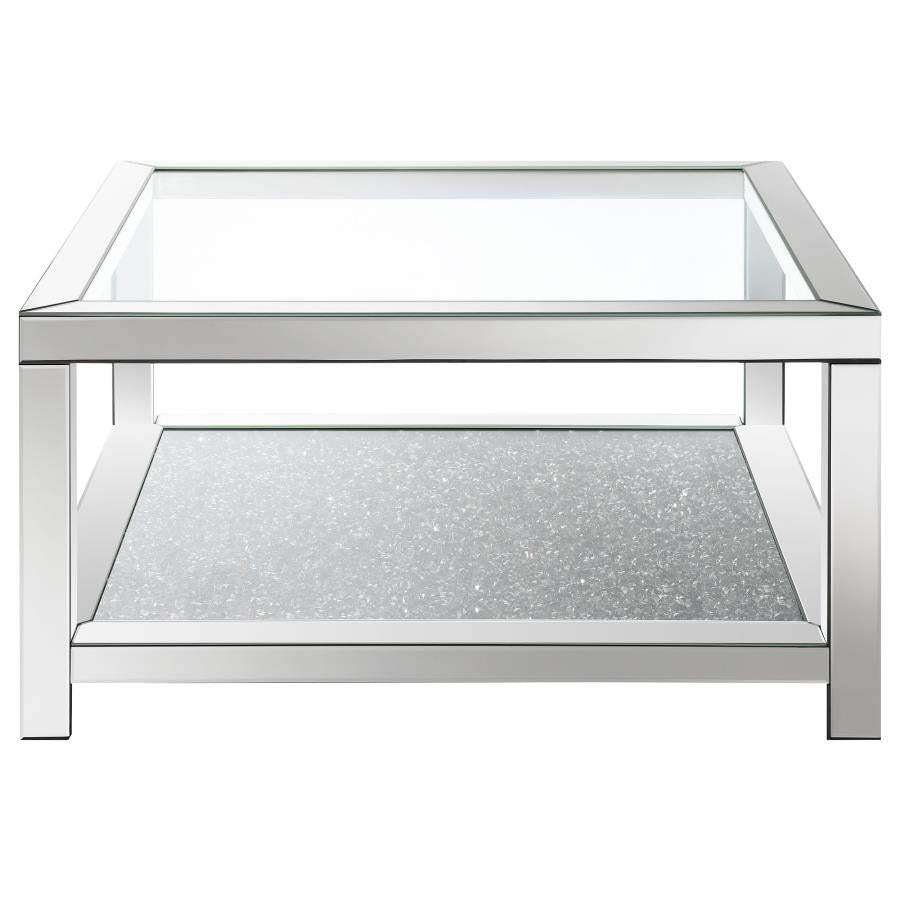 Valentina Silver Coffee Table - furniture place usa