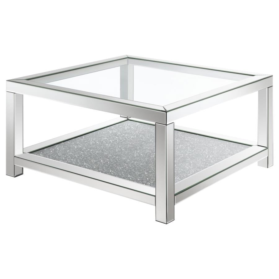 Valentina Silver Coffee Table - furniture place usa