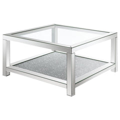 Valentina Silver Coffee Table - furniture place usa