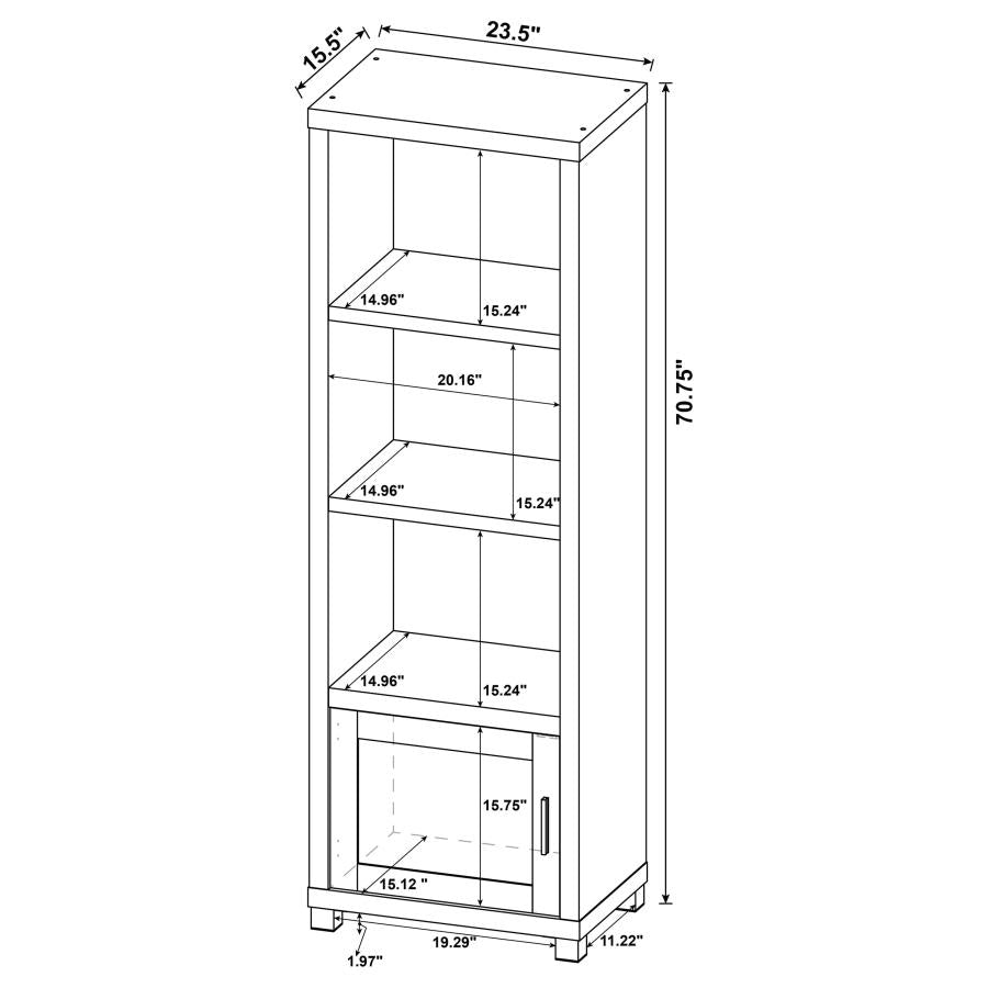 Sachin Brown 3 Pc Entertainment Center - furniture place usa