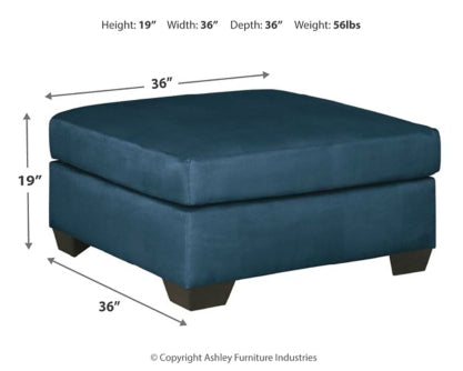Darcy Oversized Accent Ottoman - furniture place usa