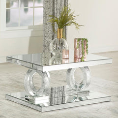 Breena Silver Coffee Table - furniture place usa