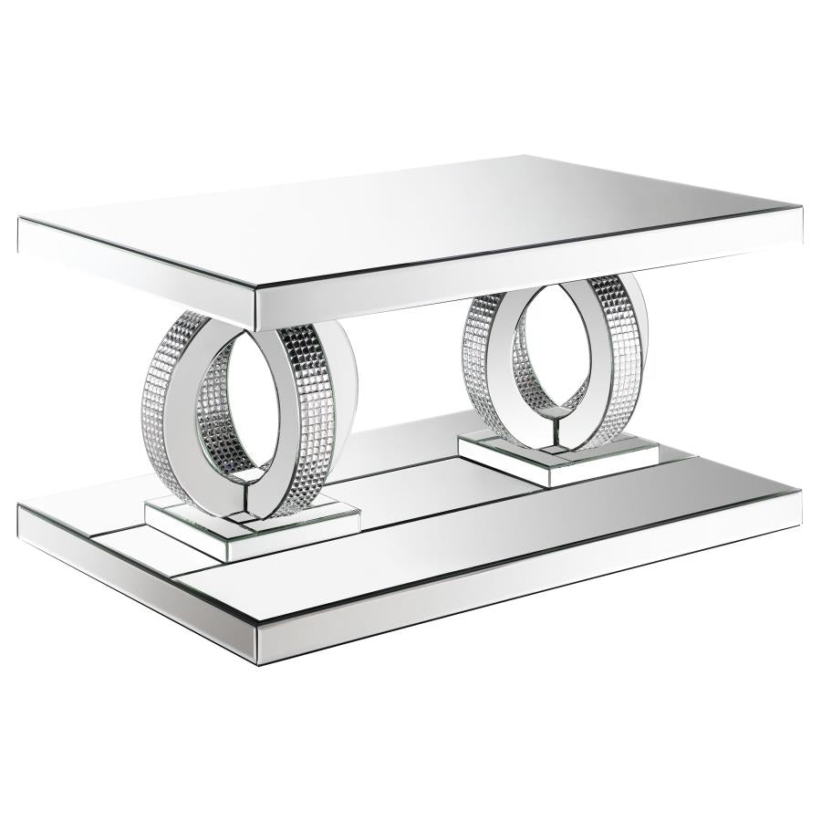 Breena Silver Coffee Table - furniture place usa