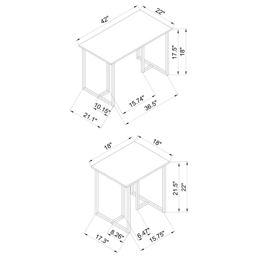 Nyla Grey 3 Pc Coffee Table Set - furniture place usa