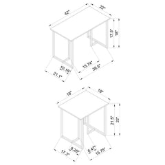 Nyla Grey 3 Pc Coffee Table Set - furniture place usa