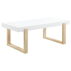 Pala White Coffee Table - furniture place usa