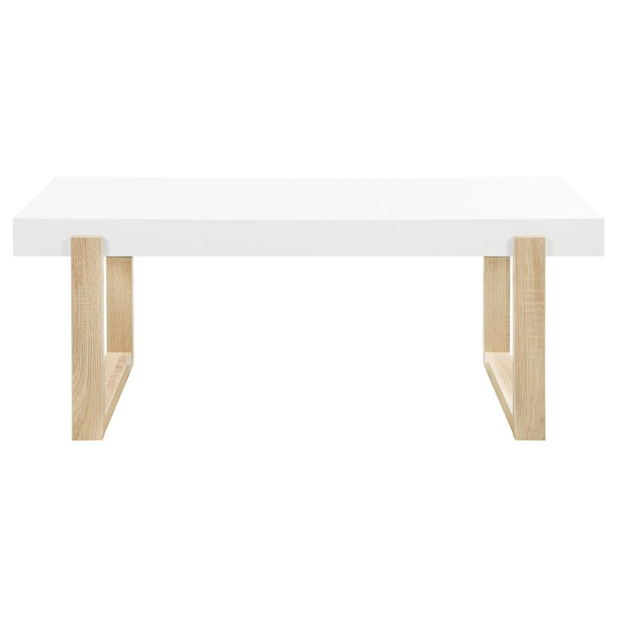 Pala White Coffee Table - furniture place usa