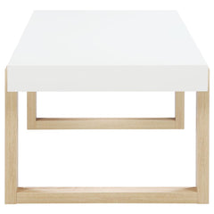 Pala White Coffee Table - furniture place usa