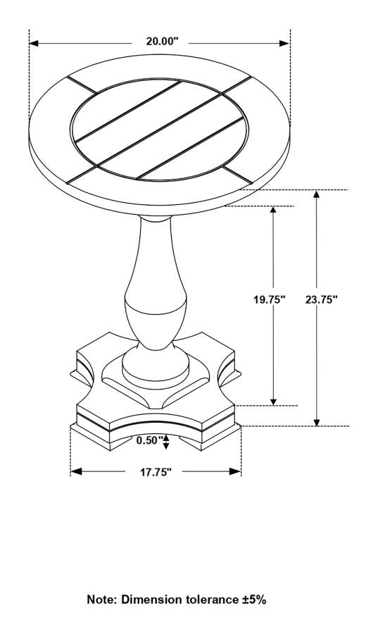 Morello Brown End Table - furniture place usa