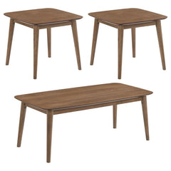 Radley Brown 3 Pc Coffee Table Set - furniture place usa