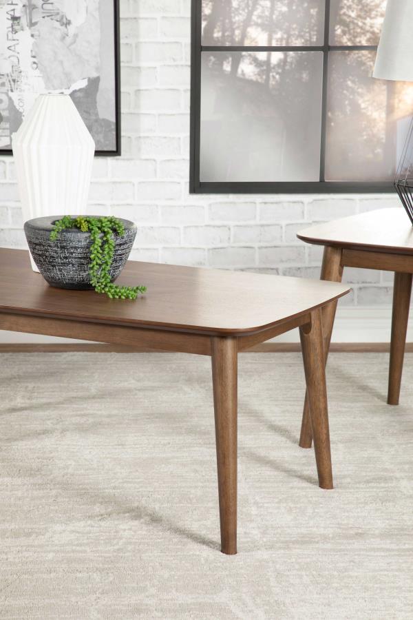 Radley Brown 3 Pc Coffee Table Set - furniture place usa