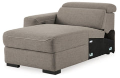 Mabton Left-Arm Facing Power Reclining Back Chaise - furniture place usa