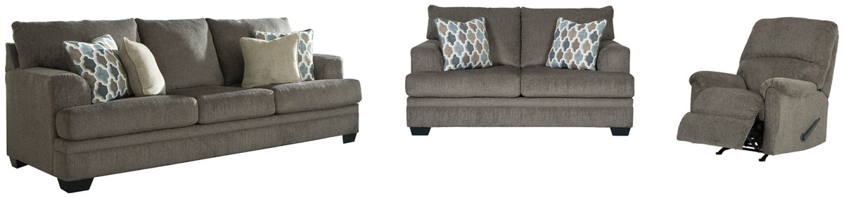 Dorsten Sofa, Loveseat and Recliner - furniture place usa