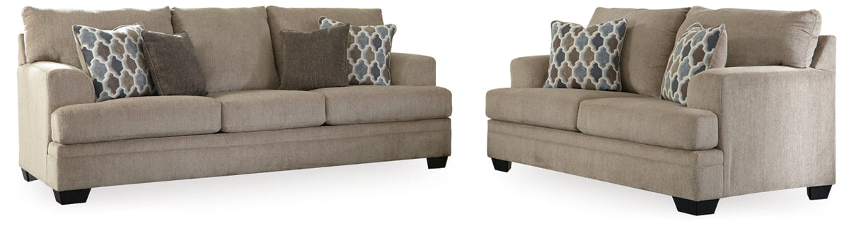 Dorsten Sofa and Loveseat - furniture place usa