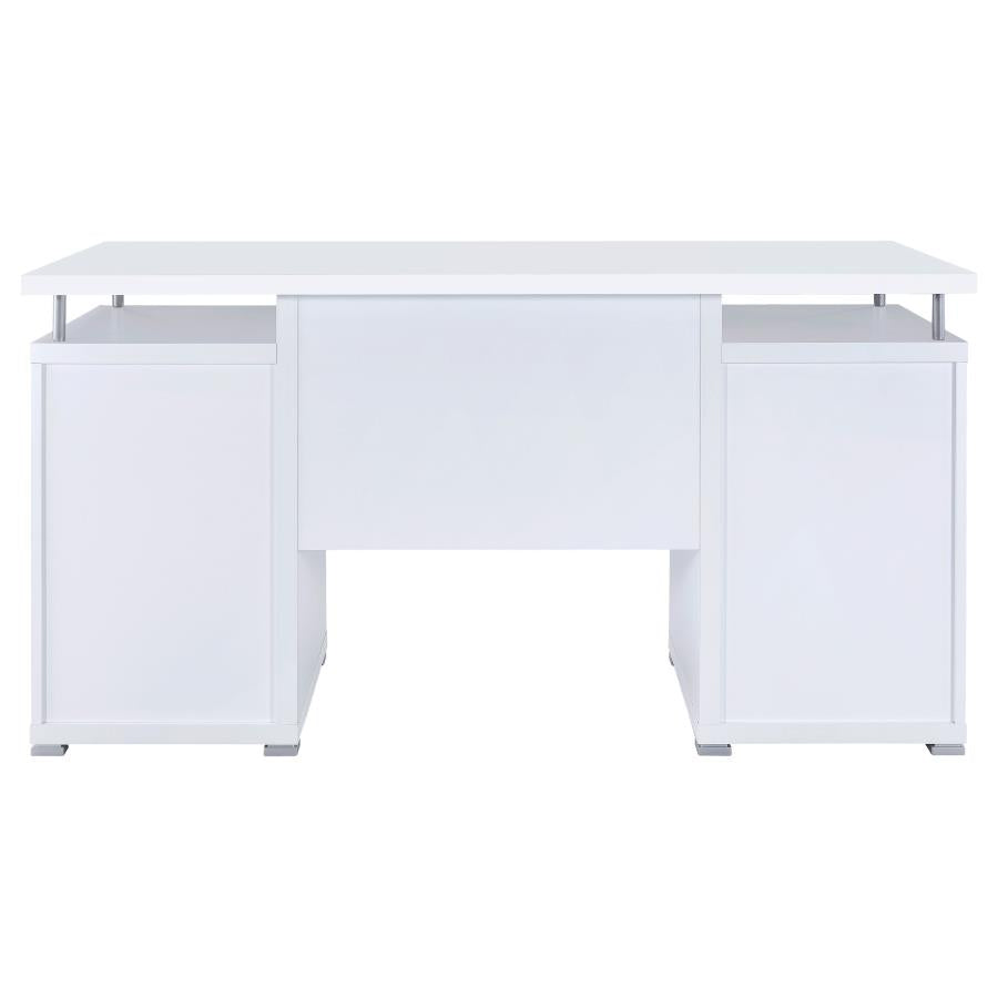 Tracy White Computer Desk - furniture place usa