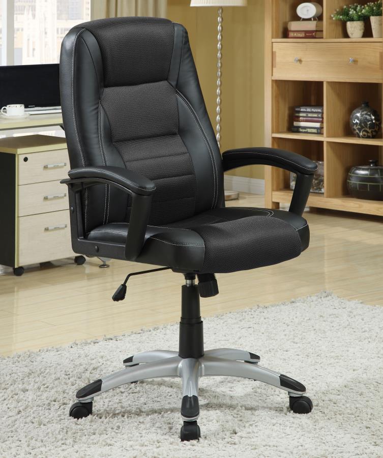 Dione Black Office Chair - furniture place usa