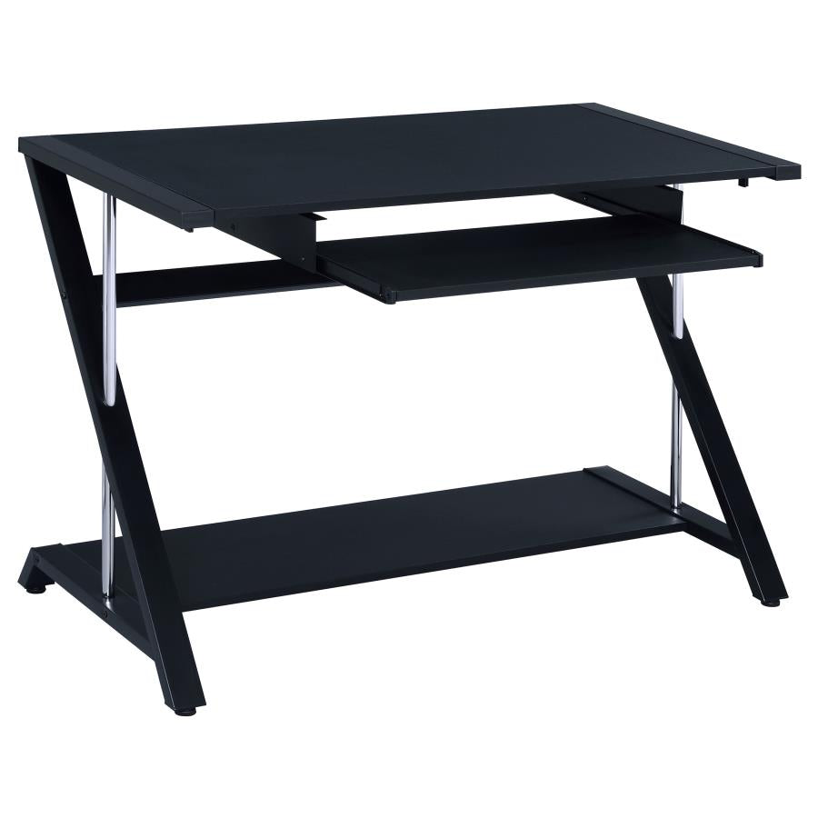 Mallet Black Computer Desk - furniture place usa