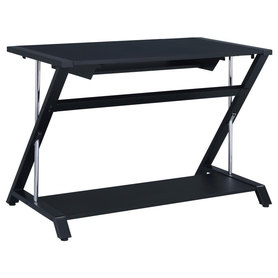 Mallet Black Computer Desk - furniture place usa