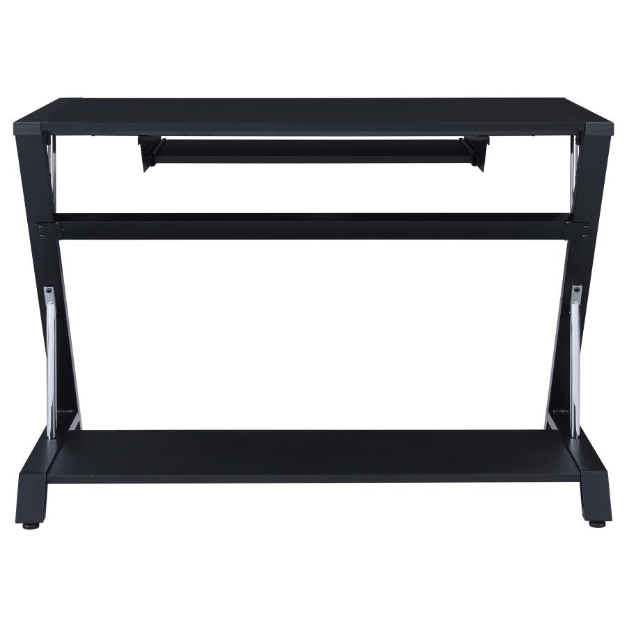 Mallet Black Computer Desk - furniture place usa