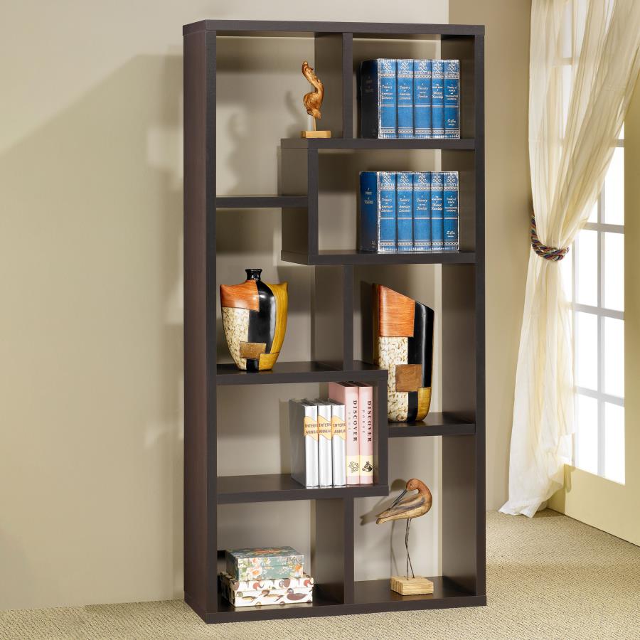 Theo Brown Bookcase - furniture place usa