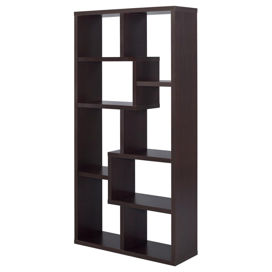 Theo Brown Bookcase - furniture place usa