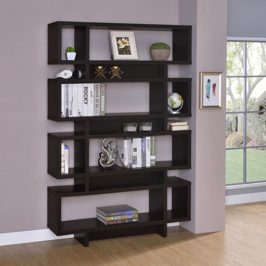 Reid Brown Bookcase - furniture place usa