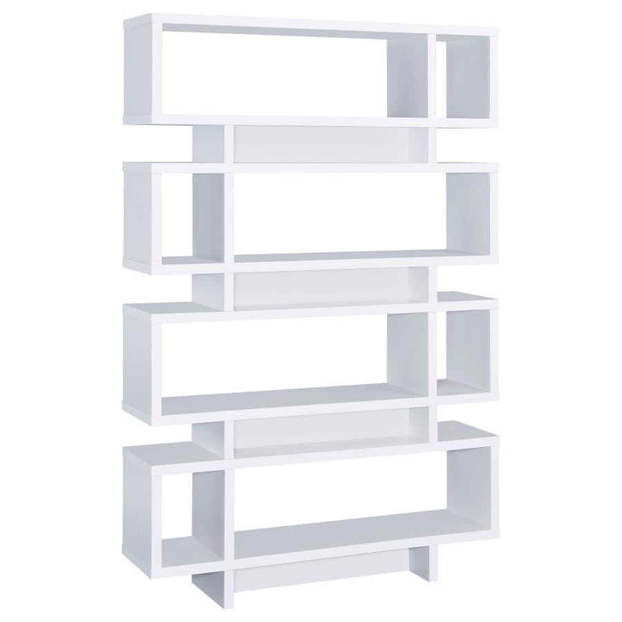 Reid White Bookcase - furniture place usa