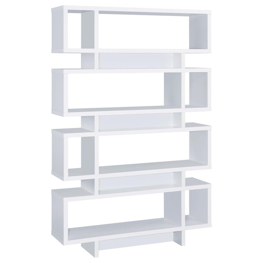 Reid White Bookcase - furniture place usa