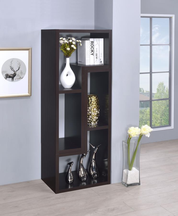 Velma Brown Bookcase / Tv Stand - furniture place usa