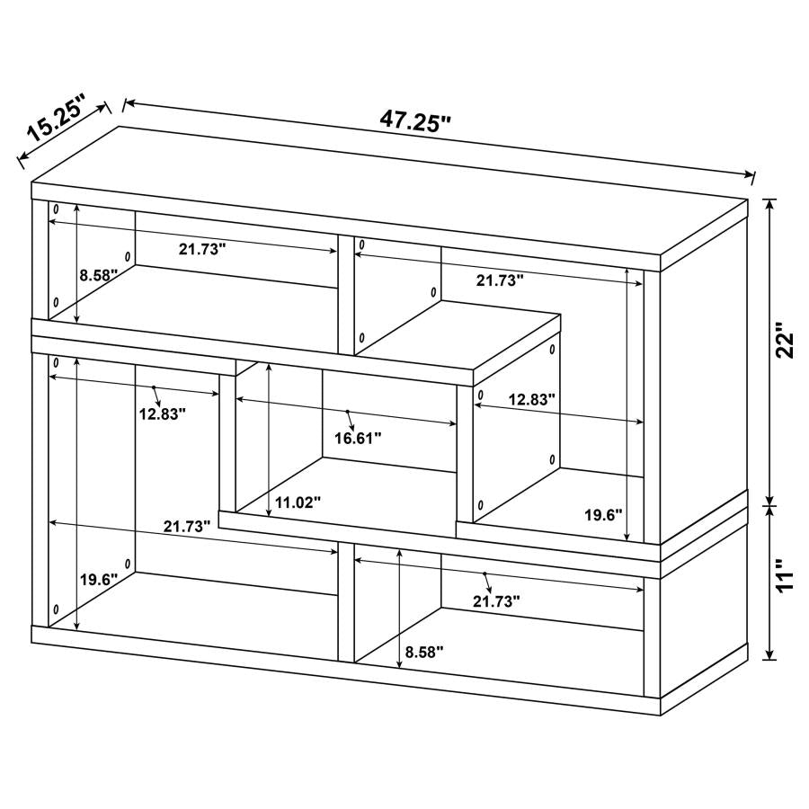 Velma Brown Bookcase / Tv Stand - furniture place usa