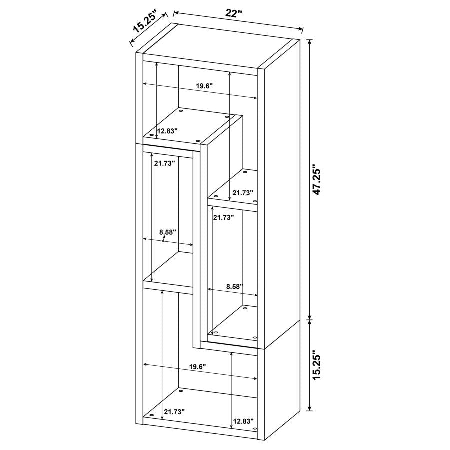 Velma Brown Bookcase / Tv Stand - furniture place usa