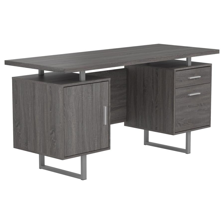 Lawtey Grey Computer Desk - furniture place usa