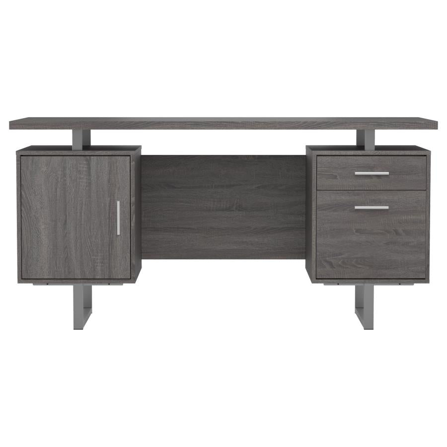 Lawtey Grey Computer Desk - furniture place usa