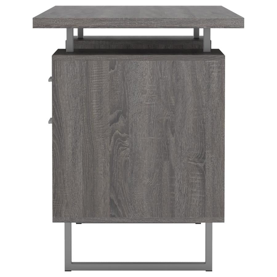 Lawtey Grey Computer Desk - furniture place usa