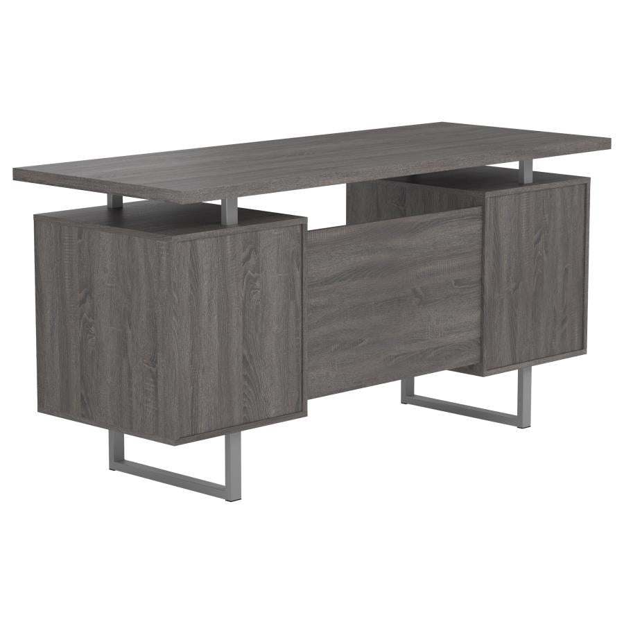 Lawtey Grey Computer Desk - furniture place usa