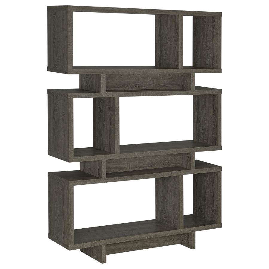 Reid Grey Bookcase - furniture place usa